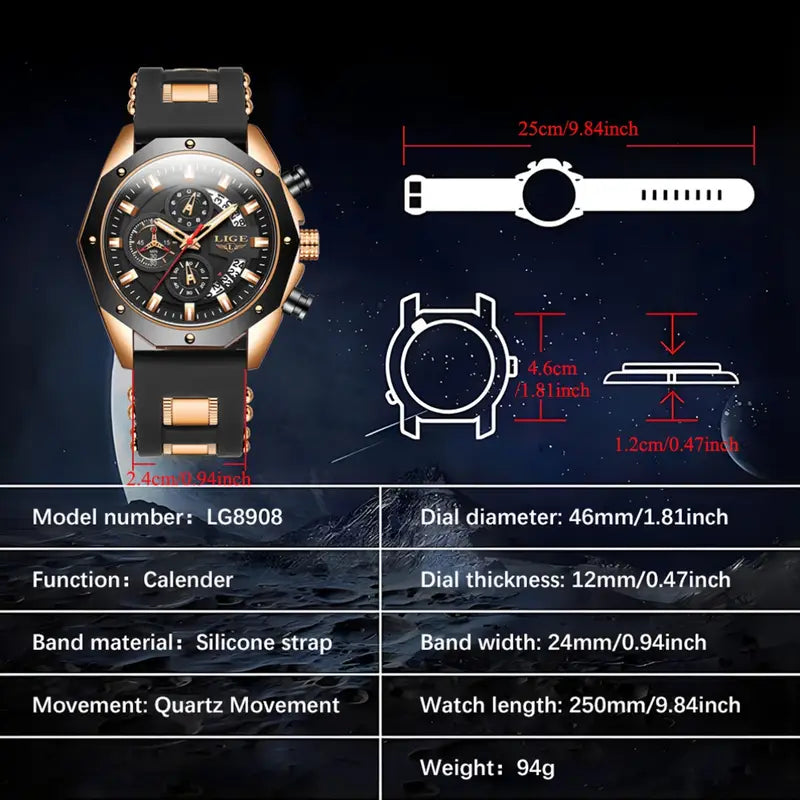 Lige Quality Sports Watch