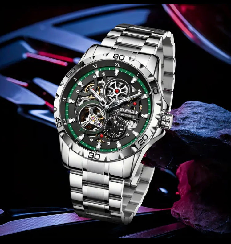 Glenaw Skeleton Automatic Watch
