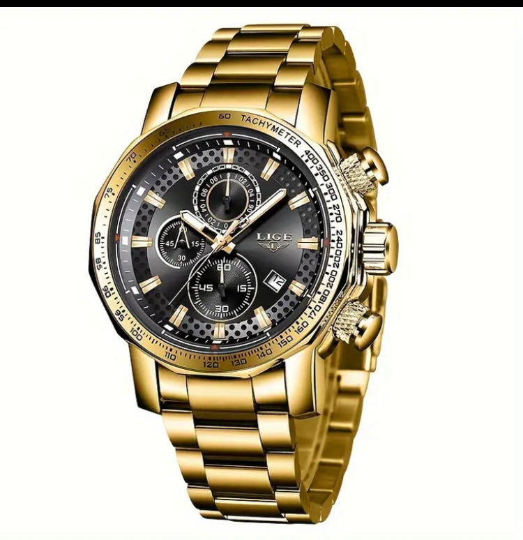 Lige Quartz Sports Watch