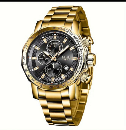 Lige Quartz Sports Watch