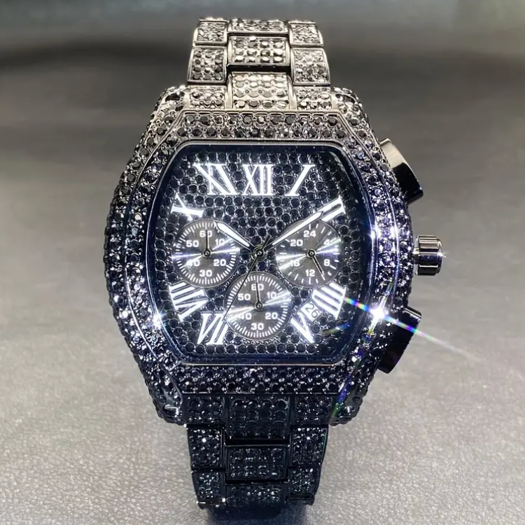 Missfox Diamond Chronograph Watch