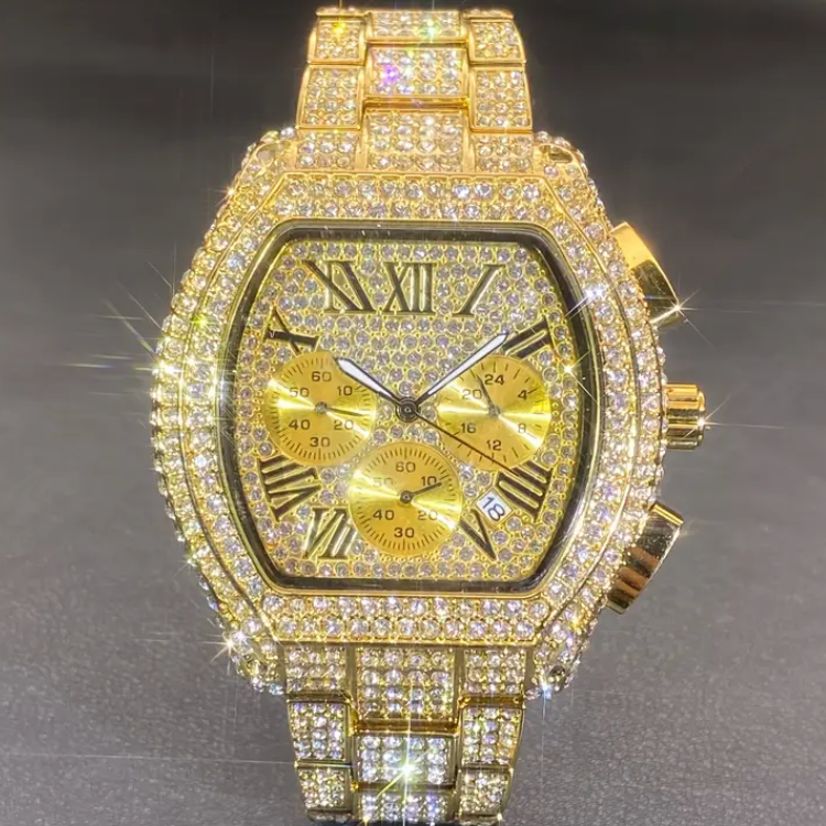 Missfox Diamond Chronograph Watch