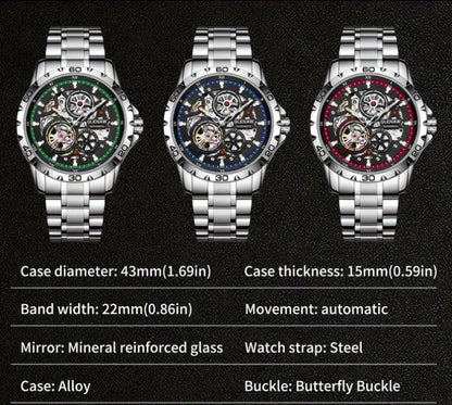 Glenaw Skeleton Automatic Watch