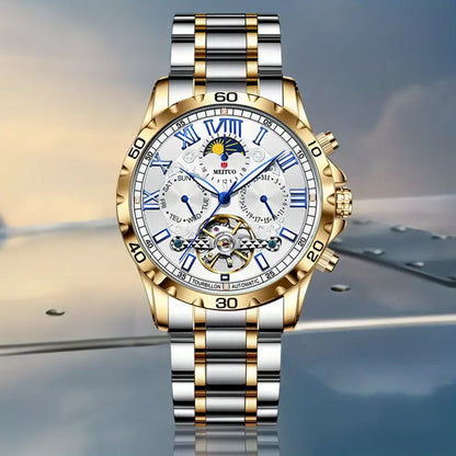 Meituo Gold and Silver Mechanical Watch