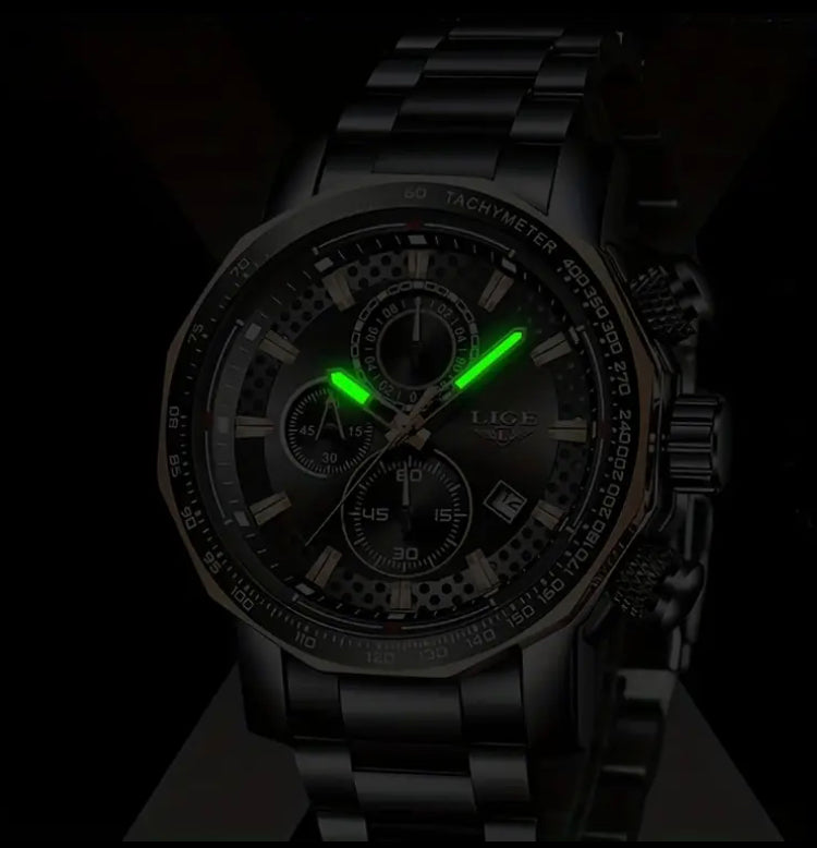 Lige Quartz Sports Watch