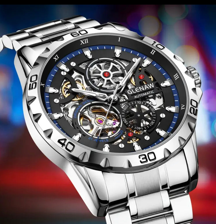 Glenaw Skeleton Automatic Watch