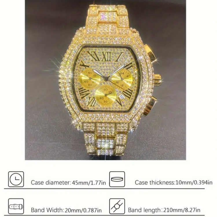 Missfox Diamond Chronograph Watch