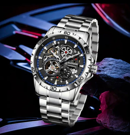 Glenaw Skeleton Automatic Watch