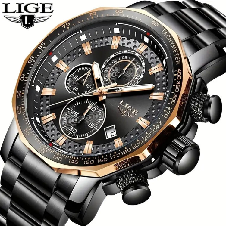 Lige Quartz Sports Watch