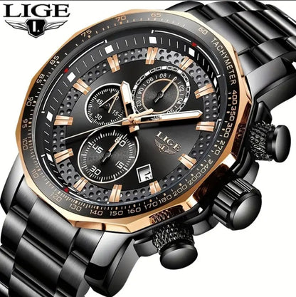 Lige Quartz Sports Watch