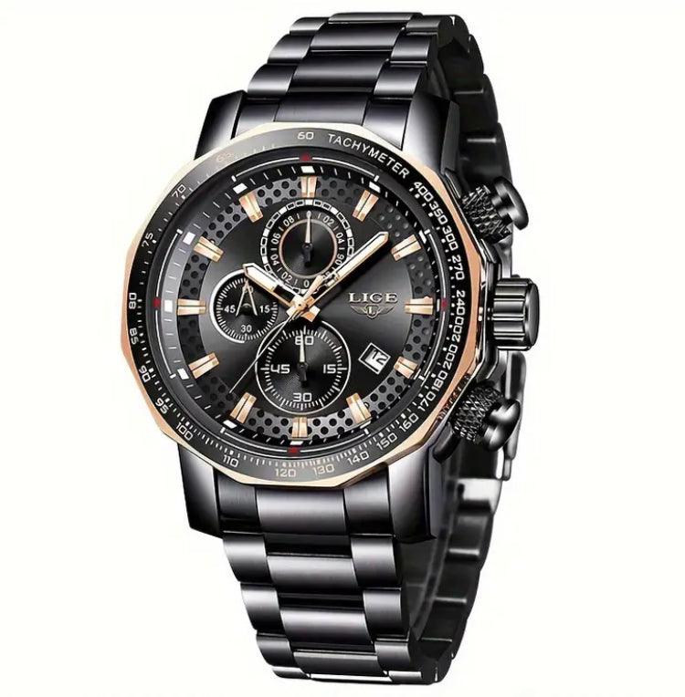 Lige Quartz Sports Watch